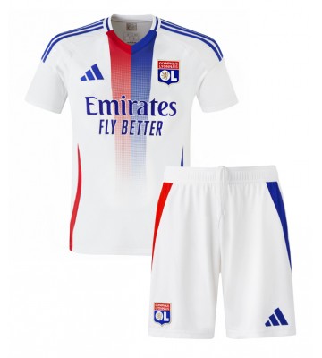 Olympique Lyonnais Alexandre Lacazette #10 Hjemmebanetrøje Børn 2024-25 Kortærmet (+ Korte bukser)